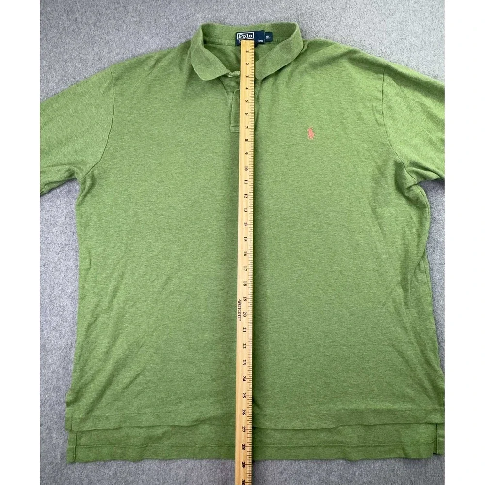 Polo Ralph Lauren Mens Polo Shirt Green Men's Size XL Pink‎ Pony Preppy Academia